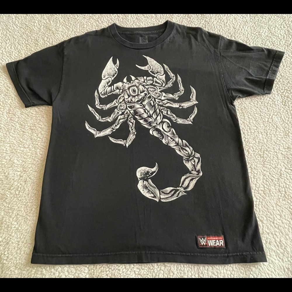 WWE Scorpion Sting Authentic Wrestling Shirt Black Mens Large